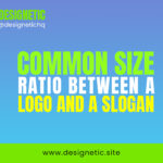 Common Size Ratio Between a Logo and a Slogan