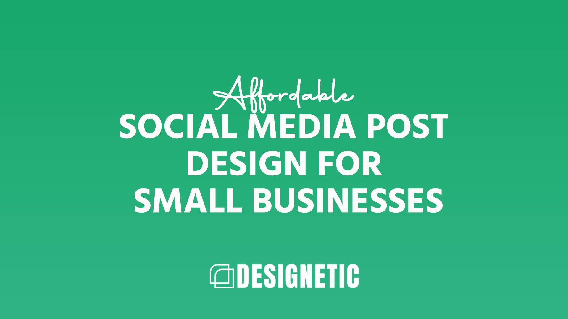 Affordable Social Media Post Design for Small Businesses